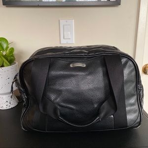 Black Leather Lululemon Duffle Bag